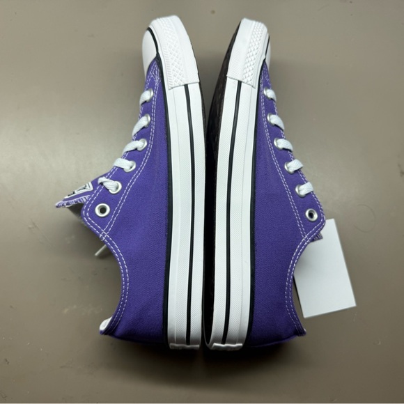 New Unisex Converse All Star Ox Low Top Electric Purple 137837F Size Men 8/W 10 - Picture 7 of 10